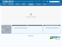 Tablet Screenshot of carlislebrake.com